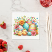 Party von Eiern und Küken Serviette (Beispiel)