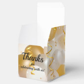 Party von Gold und Weißballons Geschenkschachtel (Geöffnet)