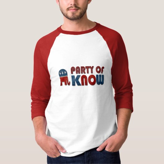 Party von kennen lustigen GOP T-Shirt (Vorderseite)