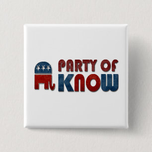Party von kennen lustigen Republikaner Button