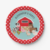 Party VON LANDTIEREN Pappteller (Vorderseite)