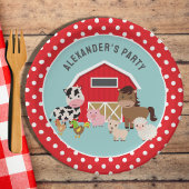 Party VON LANDTIEREN Pappteller