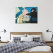 Party von Mary Cassatt, Vintage Kunst Leinwanddruck (Insitu (Schlafzimmer))