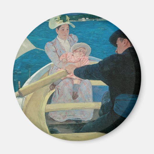 Party von Mary Cassatt, Vintage Kunst Magnet (Vorne)
