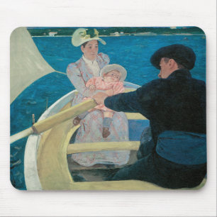 Party von Mary Cassatt, Vintage Kunst Mousepad