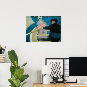 Party von Mary Cassatt, Vintage Kunst Poster