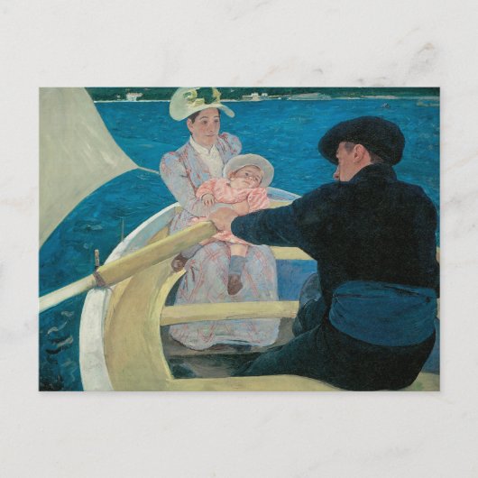 Party von Mary Cassatt, Vintage Kunst Postkarte (Vorderseite)