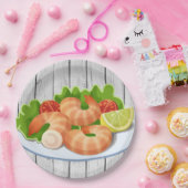 Party von niedlichen Garnelen Pappteller (Party)