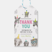 Party von Tieren | Wild Animal Birthday Geschenkanhänger (Vorderseite)