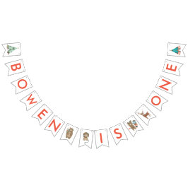 Party von Waldtieren Bannern von Pennant Wimpelkette