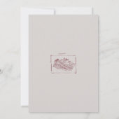 Party von Wein und Käse Einladung (Rückseite)