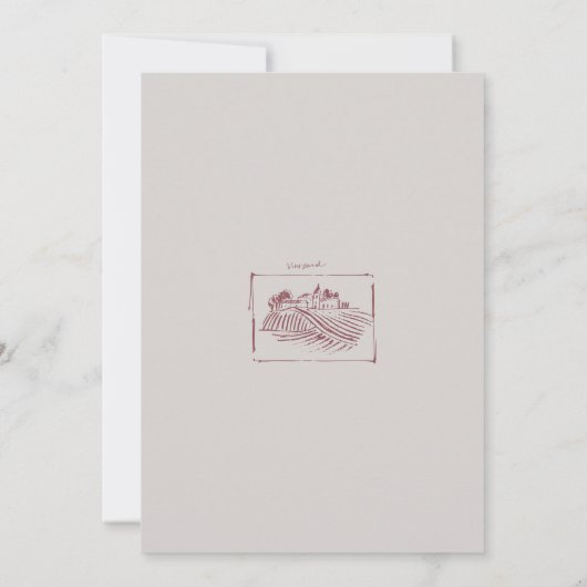 Party von Wein und Käse Einladung (Rückseite)