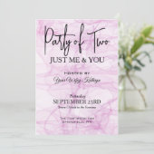 Party von zwei einladung (Stehend Vorderseite)