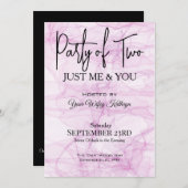 Party von zwei einladung (Vorne/Hinten)