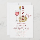 Party-Vorlage zum Anstreichen und Trinken Einladung (Vorderseite)