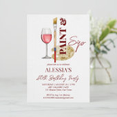 Party-Vorlage zum Anstreichen und Trinken Einladung (Stehend Vorderseite)