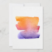 Party-Vorlage zum Thema Farbe und Party Einladung (Rückseite)