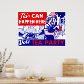 Party "Vote Tea" Poster (Küche)