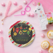 Party-Wandplatte - schwarz Pappteller (Party)