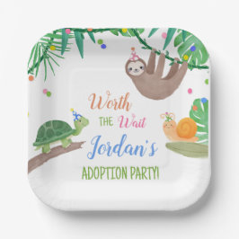 Party Warte Adoption Pappteller