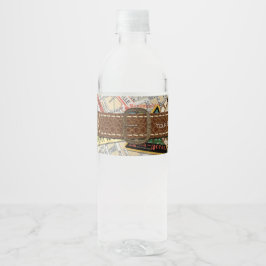 Party Wasser Flasche Etikett