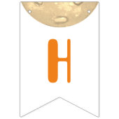 Party Wasserfarbe Pickleball Geburtstag Thema Wimpelkette (Zweite Fahne)