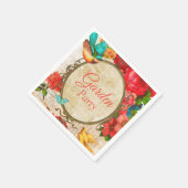 Party Wasserfarben Serviette (Ecke)