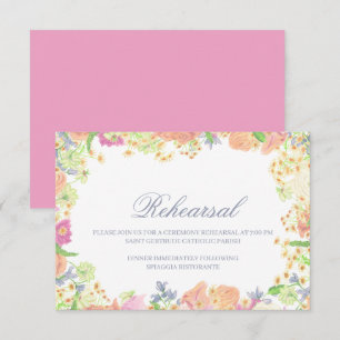 Party Wasserfarben Wappen Hochzeit Begleitkarte