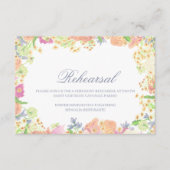 Party Wasserfarben Wappen Hochzeit Begleitkarte (Vorderseite)