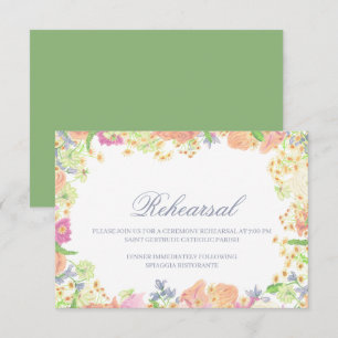 Party Wasserfarben Wappen Hochzeit Begleitkarte