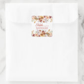 Party: Wasserfarbenfall Quadratischer Aufkleber (Tasche)