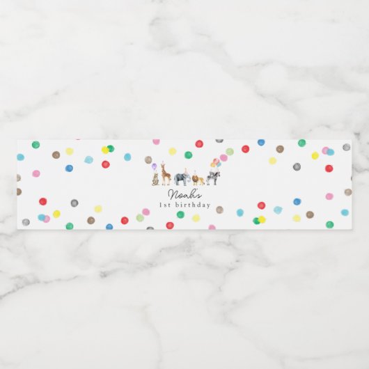 Party Wasserflaschenetikett (Einzelnes Label)