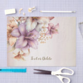 Party Watercolor Boho Pink Blume Elegant Stilvoll Seidenpapier (Handwerk)