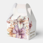 Party Watercolor Boho Rosa Blume Elegant Geschenkschachtel (Vorderseite)