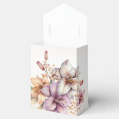 Party Watercolor Boho Rosa Blume Elegant Geschenkschachtel (Geöffnet)