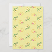 Party Watercolor Lemon Einladung (Rückseite)