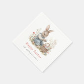 Party "Watercolor Oster" Serviette (Ecke)