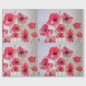 Party Watercolor Wrapping Paper Geschenkpapier (Flach)