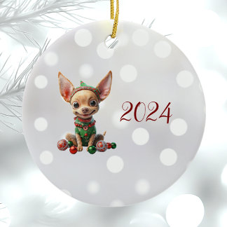 Party Weihnachts-Elf-Keramik Ornament