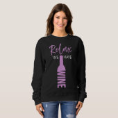 Party Weinkultur und Erde Sweatshirt (Vorne ganz)