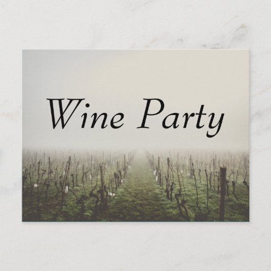 Party Weinkultur und Erde Weinroute Mendrisiotto Einladungspostkarte (Vorderseite)