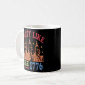 Party wie 1776 Retro Vintag Kaffeetasse (Vorderseite Links)