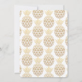 Party wie Ananas 50. Hochzeitstag Einladung (Rückseite)