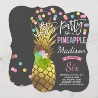 Party wie Ananas zum Geburtstag Einladung