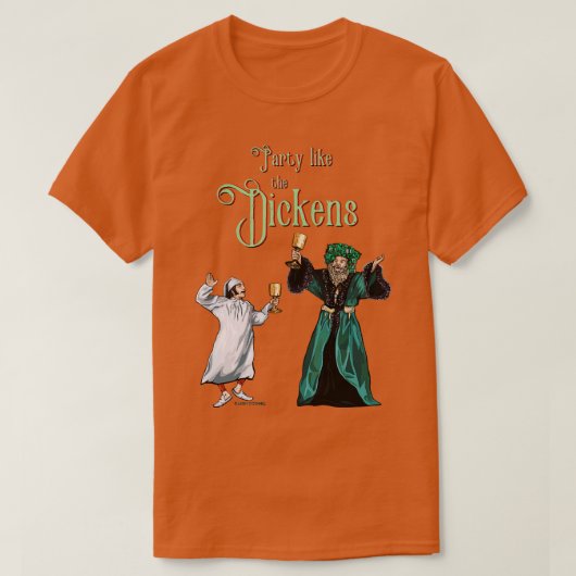 Party wie die Dickens-Scrooge-Version T-Shirt (Design vorne)
