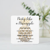 Party wie ein Ananas-Brautparty Einladung (Stehend Vorderseite)