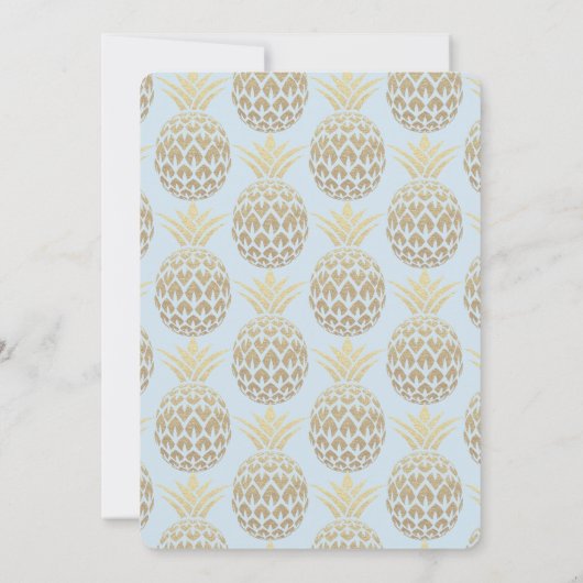 Party wie ein Ananas-Junggeselinnen-Abschied Einladung (Rückseite)