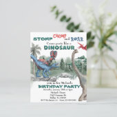 Party wie ein Dinosaurier zum Geburtstag (Stehend Vorderseite)