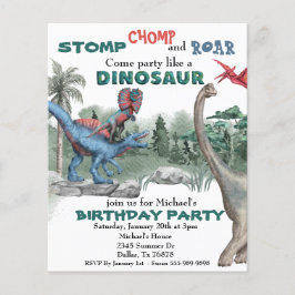 Party wie ein Dinosaurier zum Geburtstag