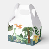 Party wie ein Dinosaurier zum Geburtstag Geschenkschachtel (Rückseite)